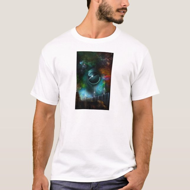 Camiseta Voo Da Arte Fractal Corbius (Frente)