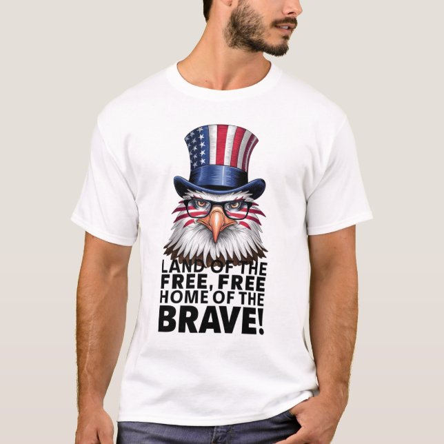 Camiseta Voo da Liberdade: Eagle Tribute T-Shirt" (Frente)