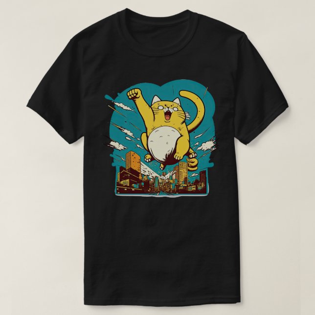 Camiseta Voo de catzilla (Frente do Design)