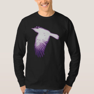 Camiseta Voo de Coroa Branca e Púrpura