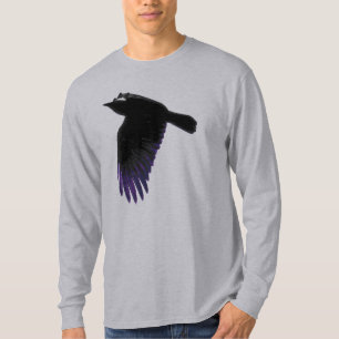 Camiseta Voo de Coroa Negra e Roxa