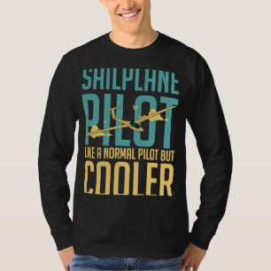 Camiseta Voo de Formação de Avião Voador Piloto Planador Pl