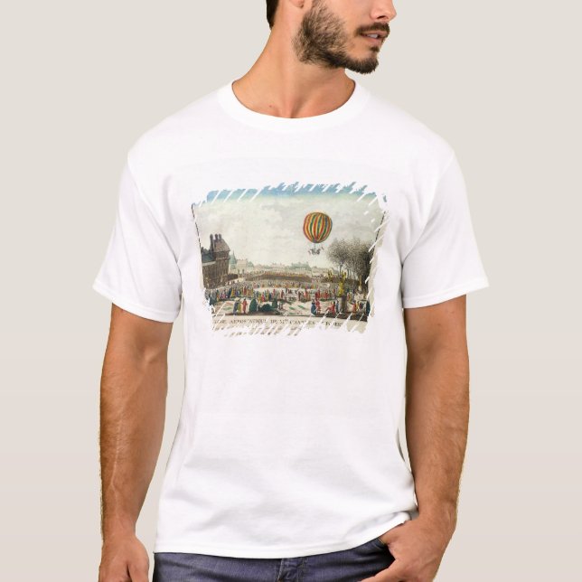 Camiseta Vôo de Jacques Charles e de Nicholas Robert (Frente)