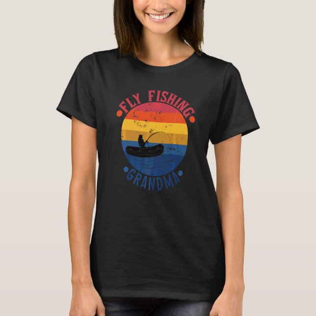 Camiseta Vôo de Pesca Avó Fisher Mãe (Frente)