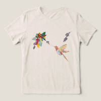 Camiseta Voo do Beija-Flor (desenho autoral)