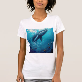 Camiseta Voo do Leviatã para a Liberdade - Arte de Baleia S