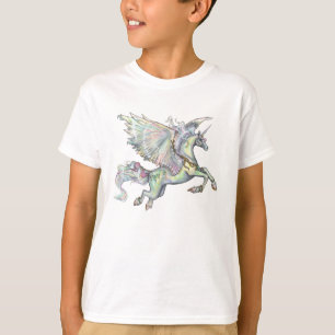 Camiseta Voo do pônei do cavalo de Pegasus do unicórnio d