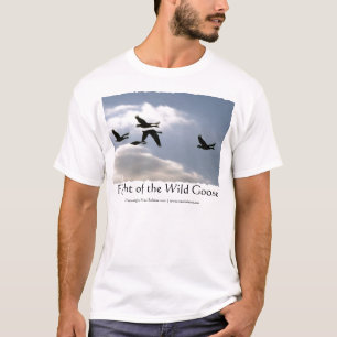 Camiseta Vôo do t-shirt selvagem do ganso  