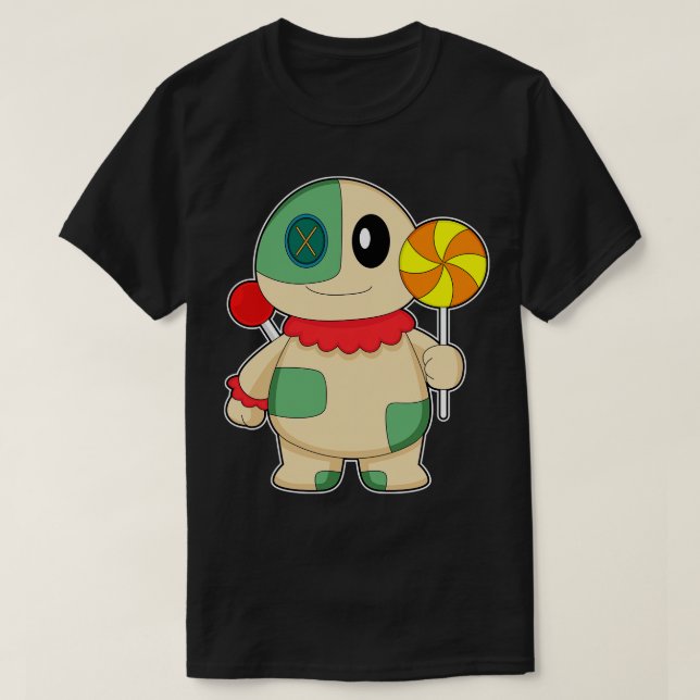 Camiseta Voo Doll Halloween Lollipop (Frente do Design)