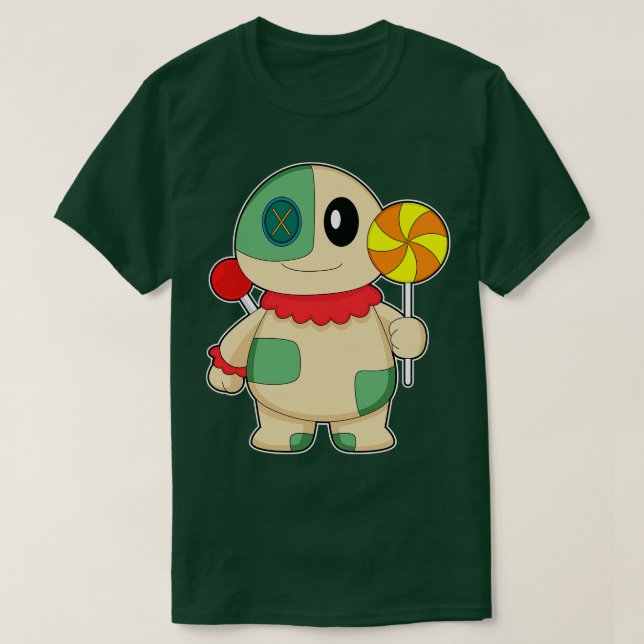 Camiseta Voo Doll Halloween Lollipop (Frente do Design)