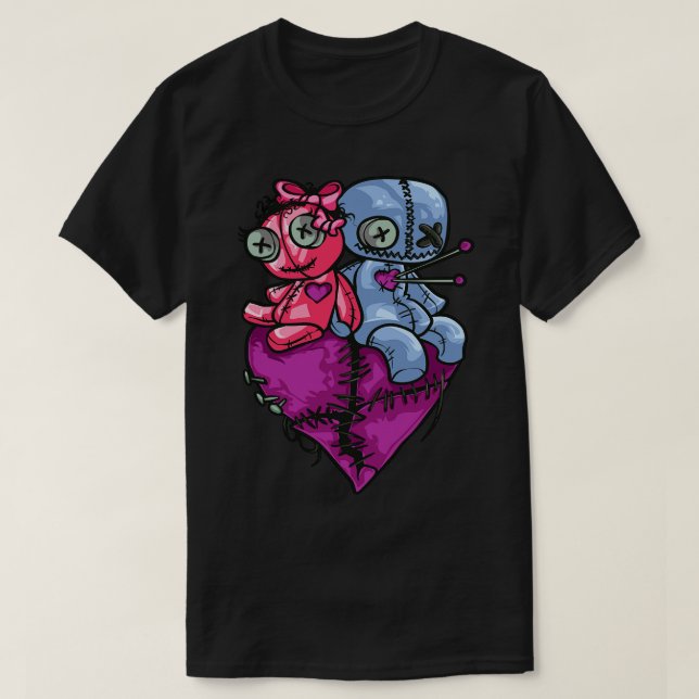 Camiseta Voo Dolls Casais Halloween (Frente do Design)