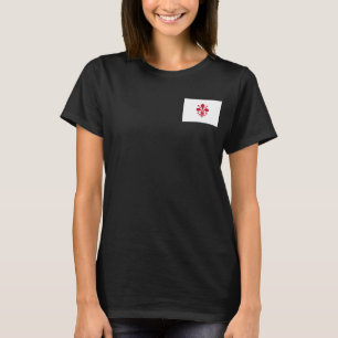 Camiseta Voo feminino Zip Jogger com bandeira de Florença