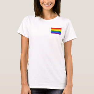 Camiseta Voo feminino Zip Jogger com bandeira do Orgulho Ar