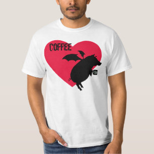 Camiseta Voo leitão com café