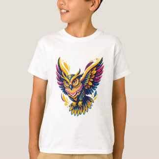 Camiseta Voo Místico Neon Owl
