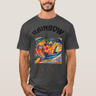 Camiseta Voo Pescar Arco-Íris Voa Contra Homens e Mulheres