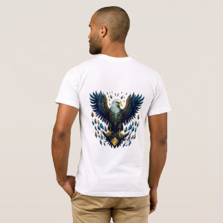 Camiseta Voo Radiante: Tee Emblem de Crystal Eagle