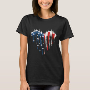 Camiseta Voo Retro Jet Avião Bandeira Americana Quarto