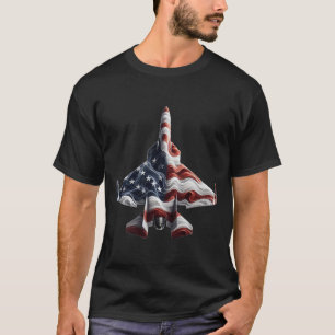 Camiseta Voo Retro Jet Avião Bandeira Americana Quarto