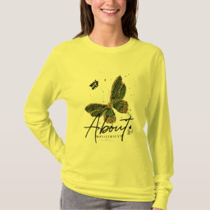 Camiseta “Voo Verdejante” “Borboleta Botânica” “Esmeralda W
