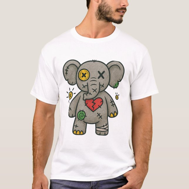 Camiseta Voodoo Elephant Tee — Soft But Strong (Frente)