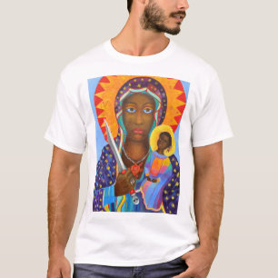 Camiseta Voodoo preto Lwa de Erzulie Dantor Madonna