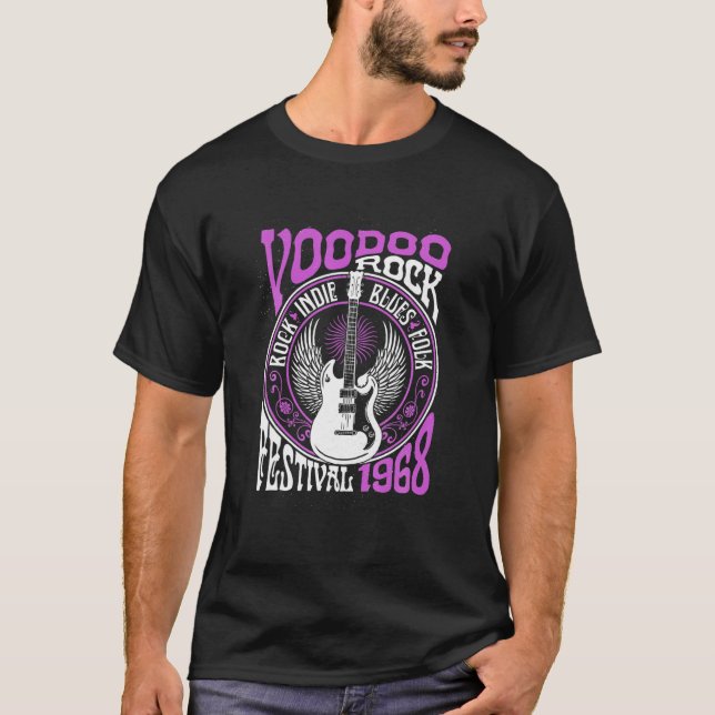 Camiseta Voodoo Rock Festival Blues Rock Guitar (Frente)