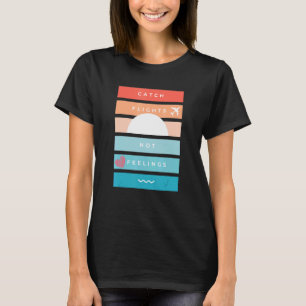 Camiseta Voos De Captura De Viagem Casual Sem Sentimentos S