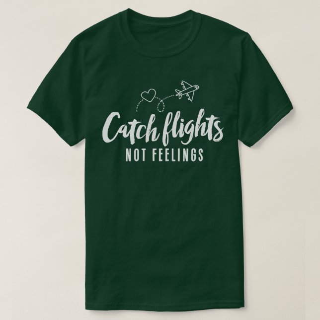 Camiseta Voos de captura sem sentimentos (Frente do Design)