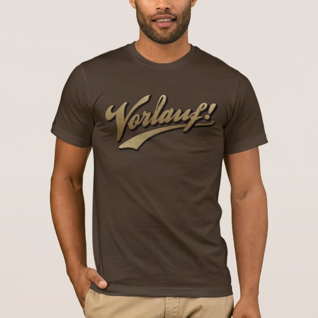 Camiseta Vorlauf! Roupa home da fabricação de cerveja da (Frente)