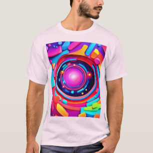 Camiseta Vortex Cósmico: Uma Odisseia Neon