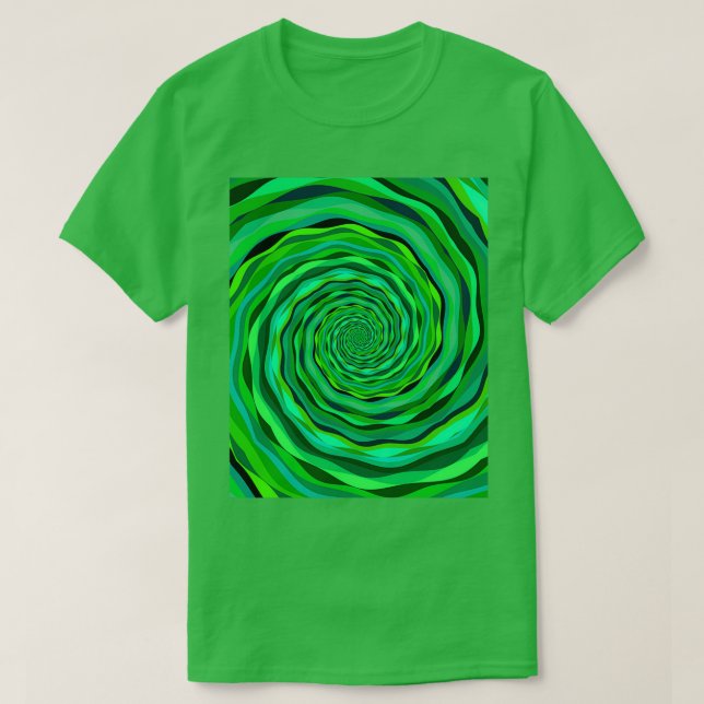 Camiseta Vórtex Fractal Multicolorido abstrato (Frente do Design)