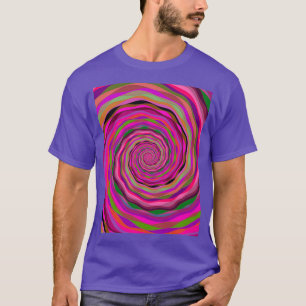 Camiseta Vórtex Fractal Multicolorido abstrato