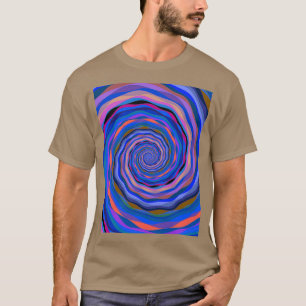 Camiseta Vórtex Fractal Multicolorido abstrato 3