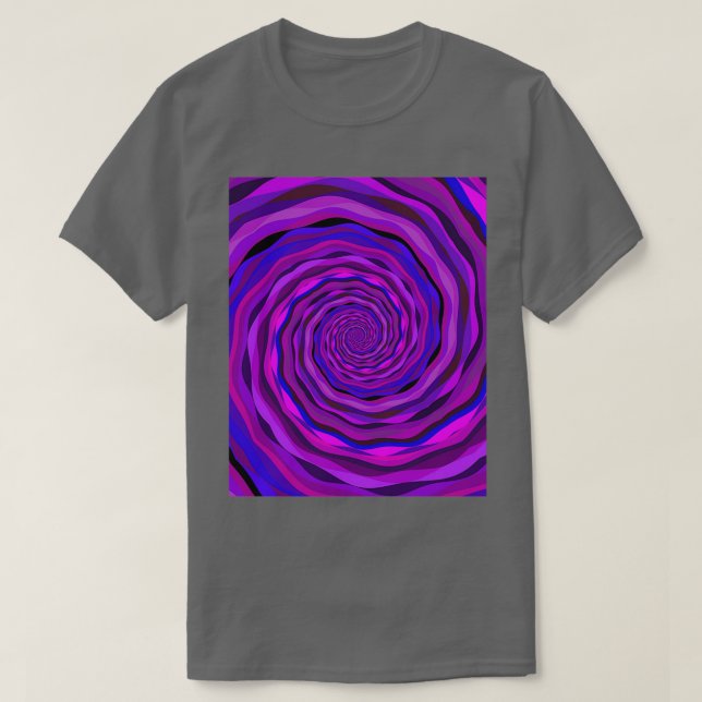Camiseta Vórtex Fractal Multicolorido abstrato 5 (Frente do Design)