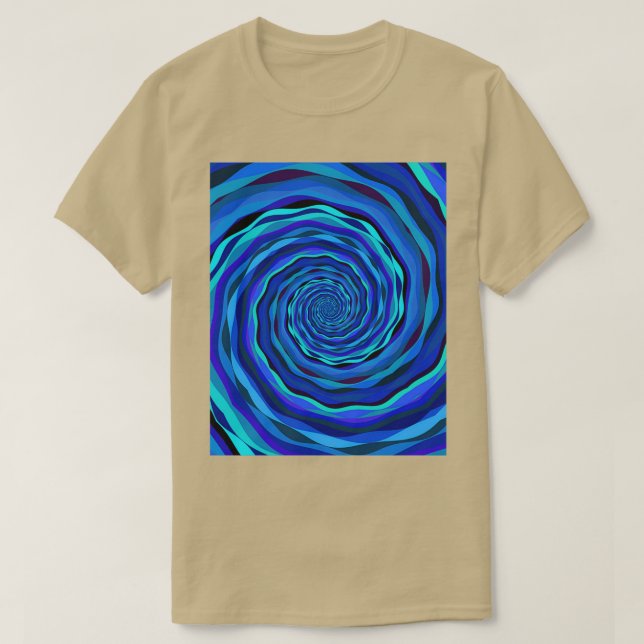 Camiseta Vórtex Fractal Multicolorido abstrato 6 (Frente do Design)