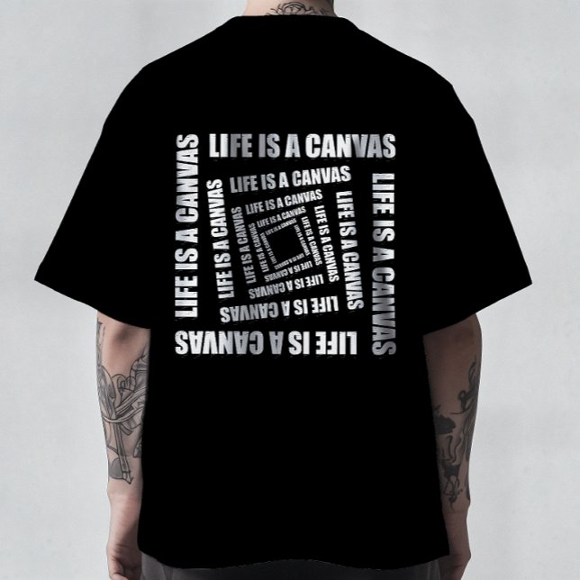 Camiseta Vortex of Creativity - Life is a Canvas Minimalist (Criador carregado)