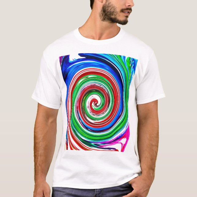 Camiseta Vórtice colorido (Frente)