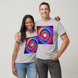 Camiseta Vórtice de Cor: Design Dinâmico