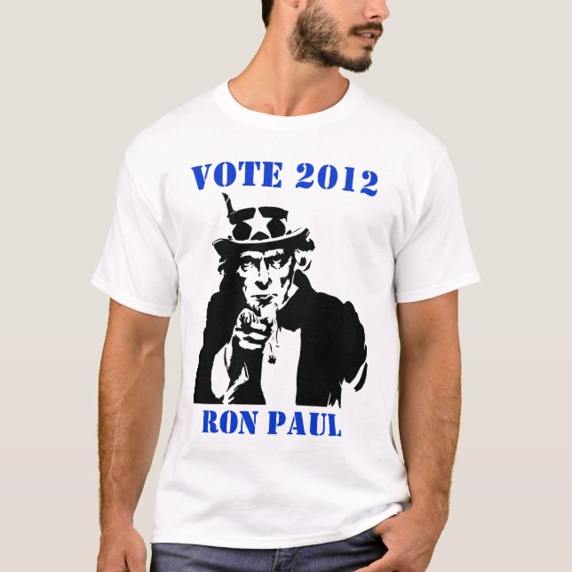 CAMISETA VOTAÇÃO 2012 RON PAUL (Frente)