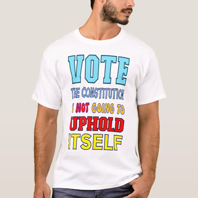 Camiseta Votação A Favor Da Constituição (Frente)