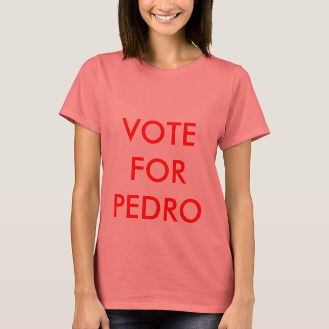 CAMISETA VOTAÇÃO A FAVOR DO PEDRO (Frente)