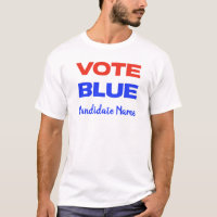 Votação Azul Candidato Personalizado dos EUA