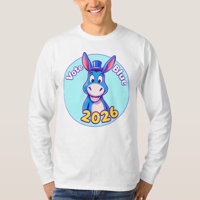 Camiseta votação azul em 2026 (Frente)