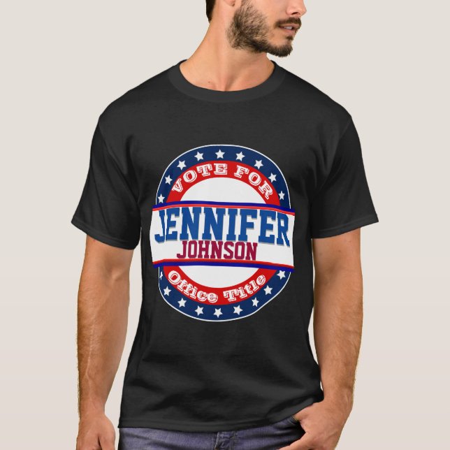 Camiseta Votação da Campanha Política Personalizada (Frente)