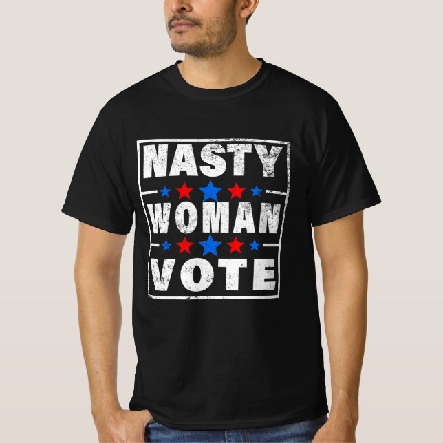 Camiseta votação de mulheres desagradáveis (Frente)