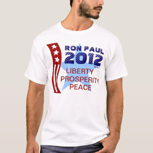 Camiseta Votação de Ron Paul para as eleições do Presid