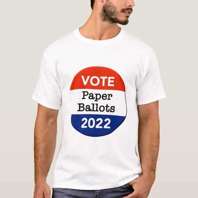 Camiseta Votação Em Papel Eleições 2022 (Frente)