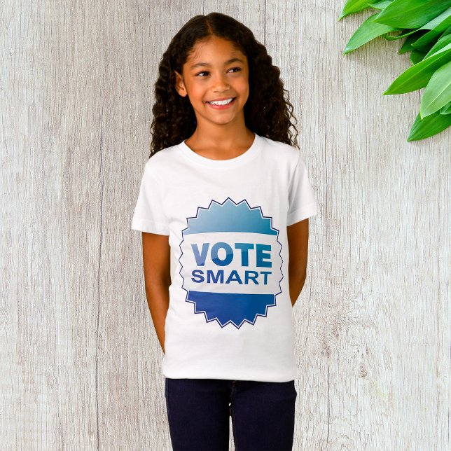 Camiseta Votação Inteligente Meninas Eleitorais T-Shirt (Criador carregado)