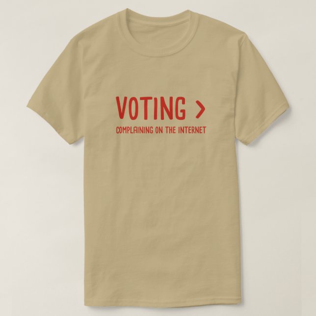 Camiseta Votação > Reclamação Na Internet (Frente do Design)